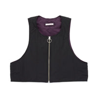 Kit Vest - Black Quilted Recycled Nylon WR