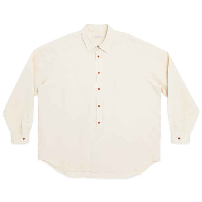 Savant Shirt - Bone Linen Cotton