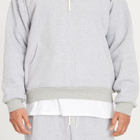 Reversible Evert Hoodie - Heather Grey Cotton Fleece