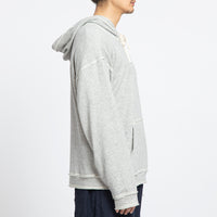 Grey Raw Edge Big Game Hoodie