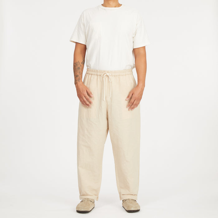 Bronco Pant - Beige Linen/Cotton