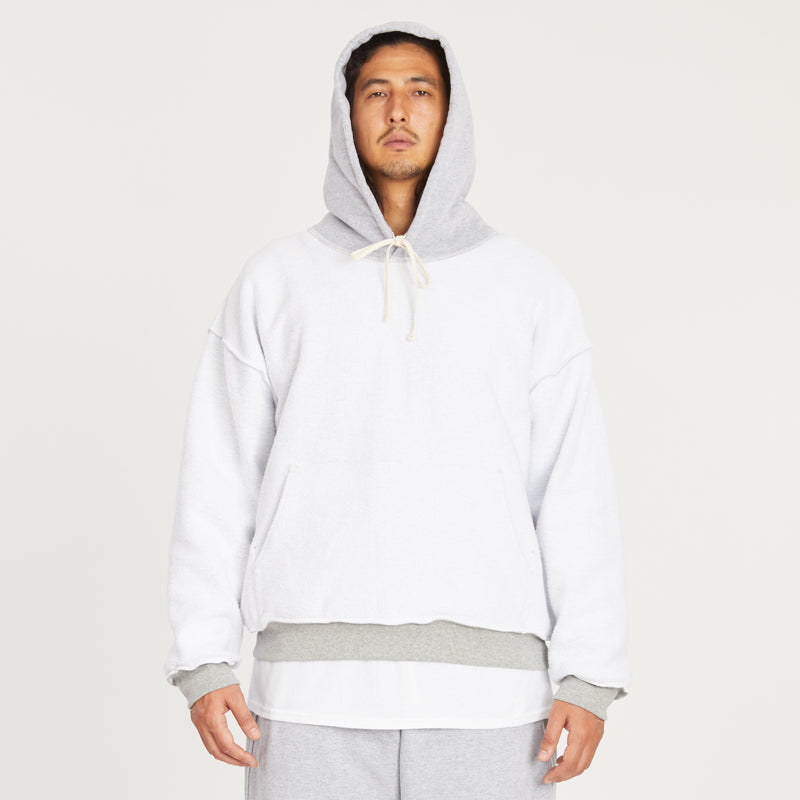 Reversible Evert Hoodie - Heather Grey Cotton Fleece