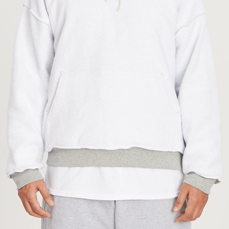 Reversible Evert Hoodie - Heather Grey Cotton Fleece