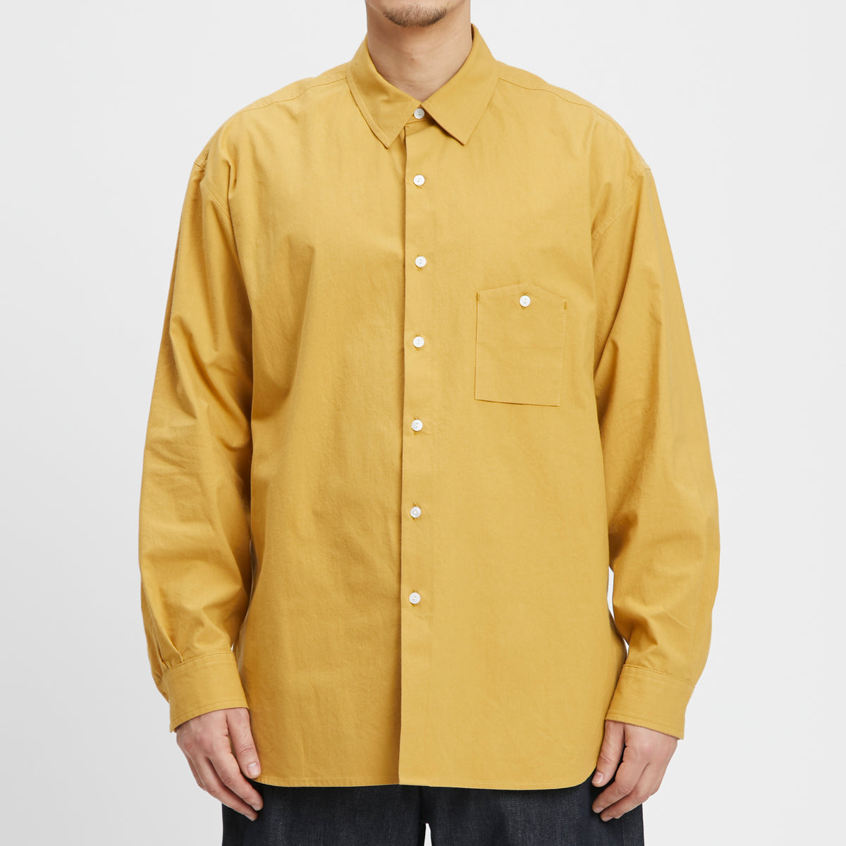 Smoke Shirt - Mustard Cotton
