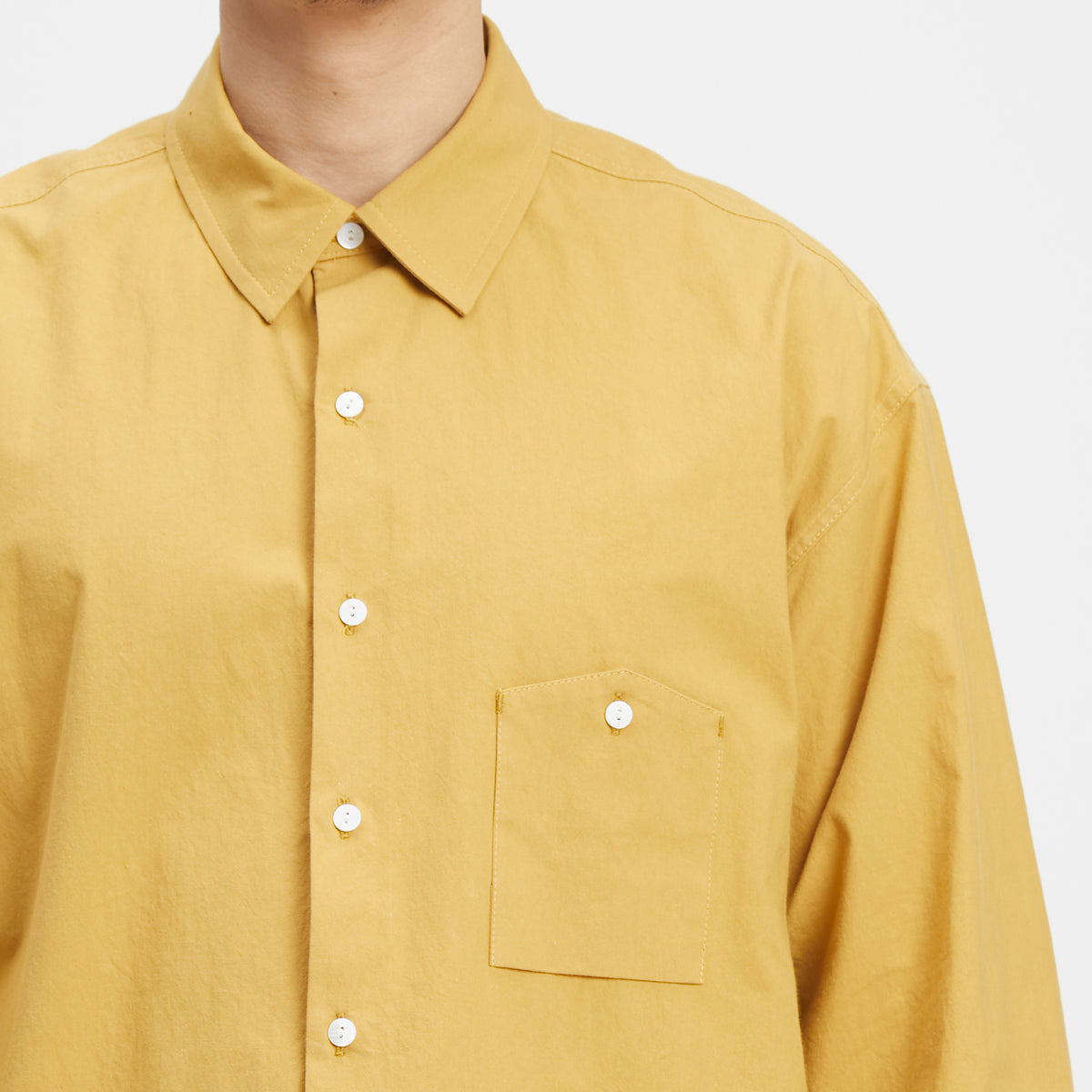 Smoke Shirt - Mustard Cotton