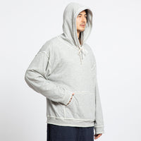 Grey Raw Edge Big Game Hoodie