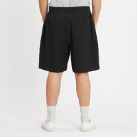 Lounge Short - Black Puckered