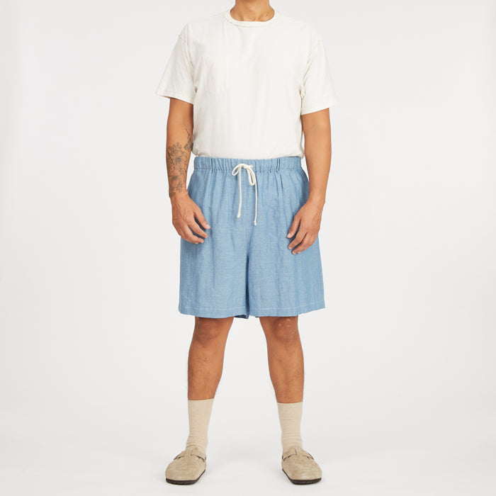 Rove Short - Indigo Cotton/Linen
