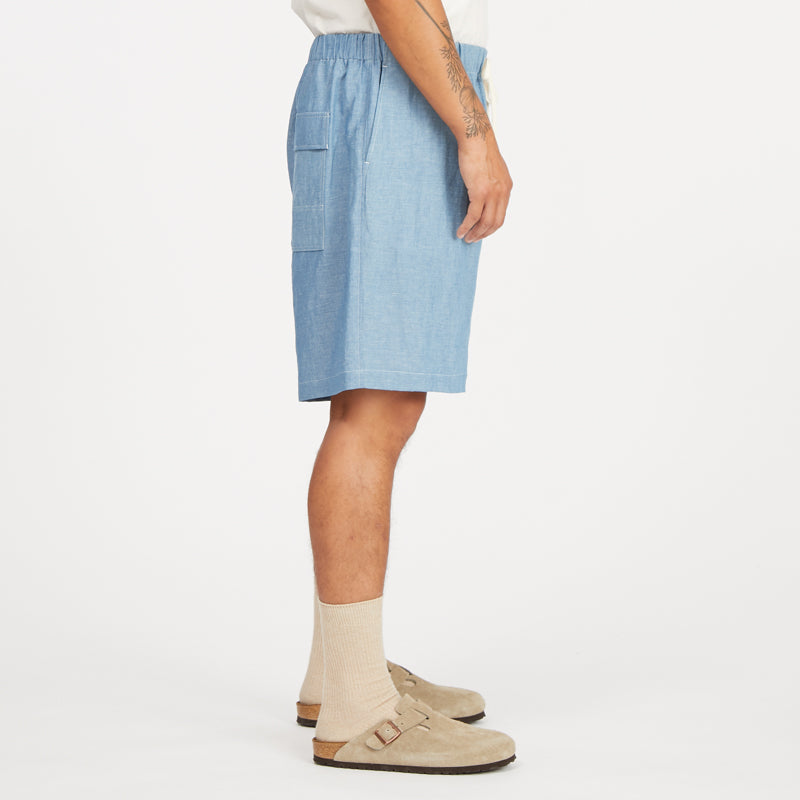 Rove Short - Indigo Cotton/Linen