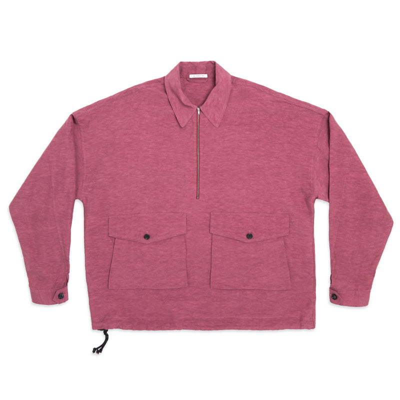 Skiff Pullover Jacket - Magenta Viscose/Linen