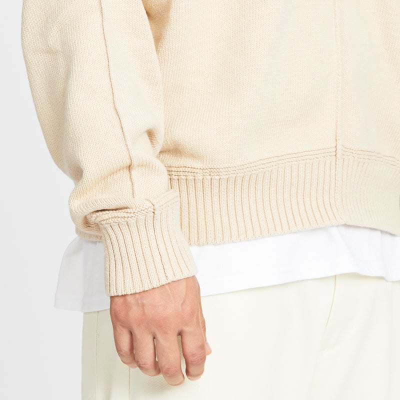 Wharf Sweater - Cream Cotton