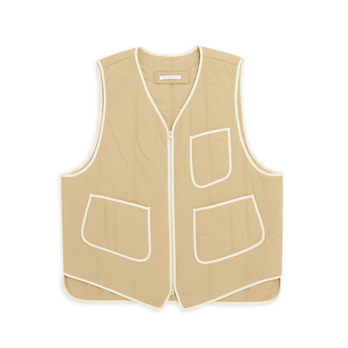 Yukon Vest - Tan Quilted Recycled Nylon WR