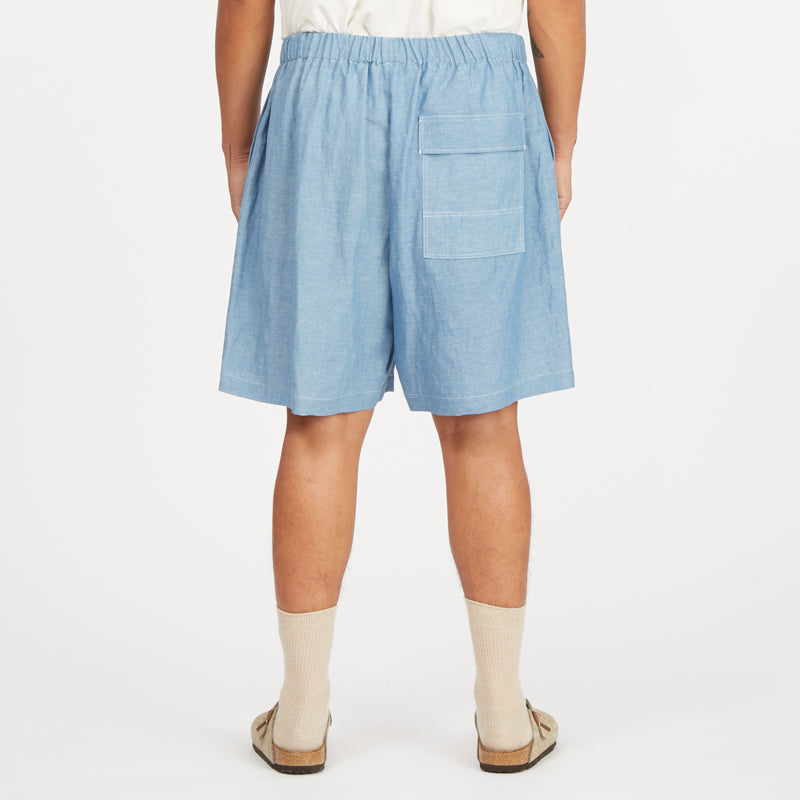 Rove Short - Indigo Cotton/Linen