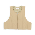 Kit Vest - Tan Quilted Recycled Nylon WR