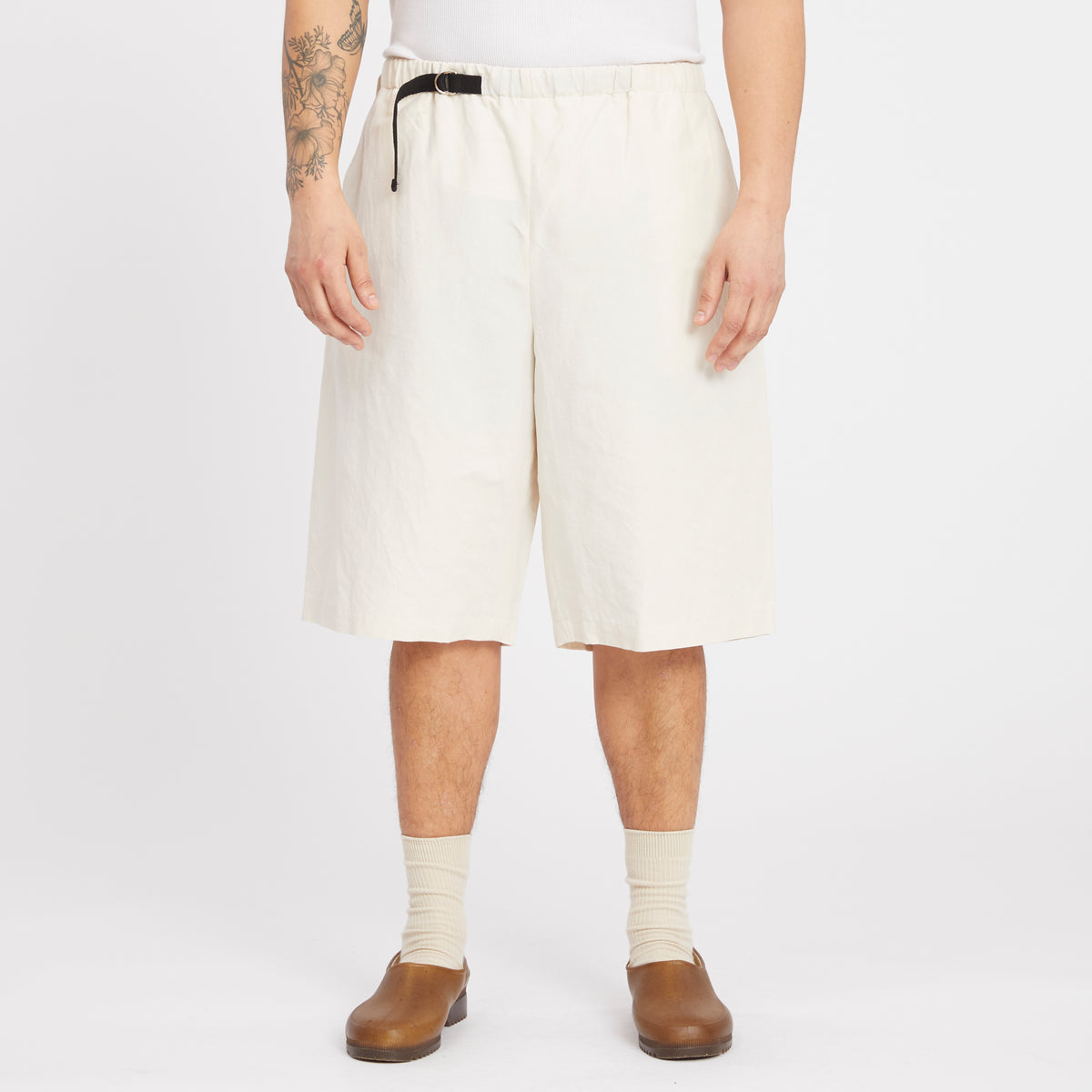 Palego Short - Bone Linen/Cotton