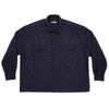 Park Shirt/Jacket - Navy Camel Hair