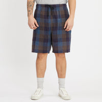 Lounge Short - Blue & Purple Plaid