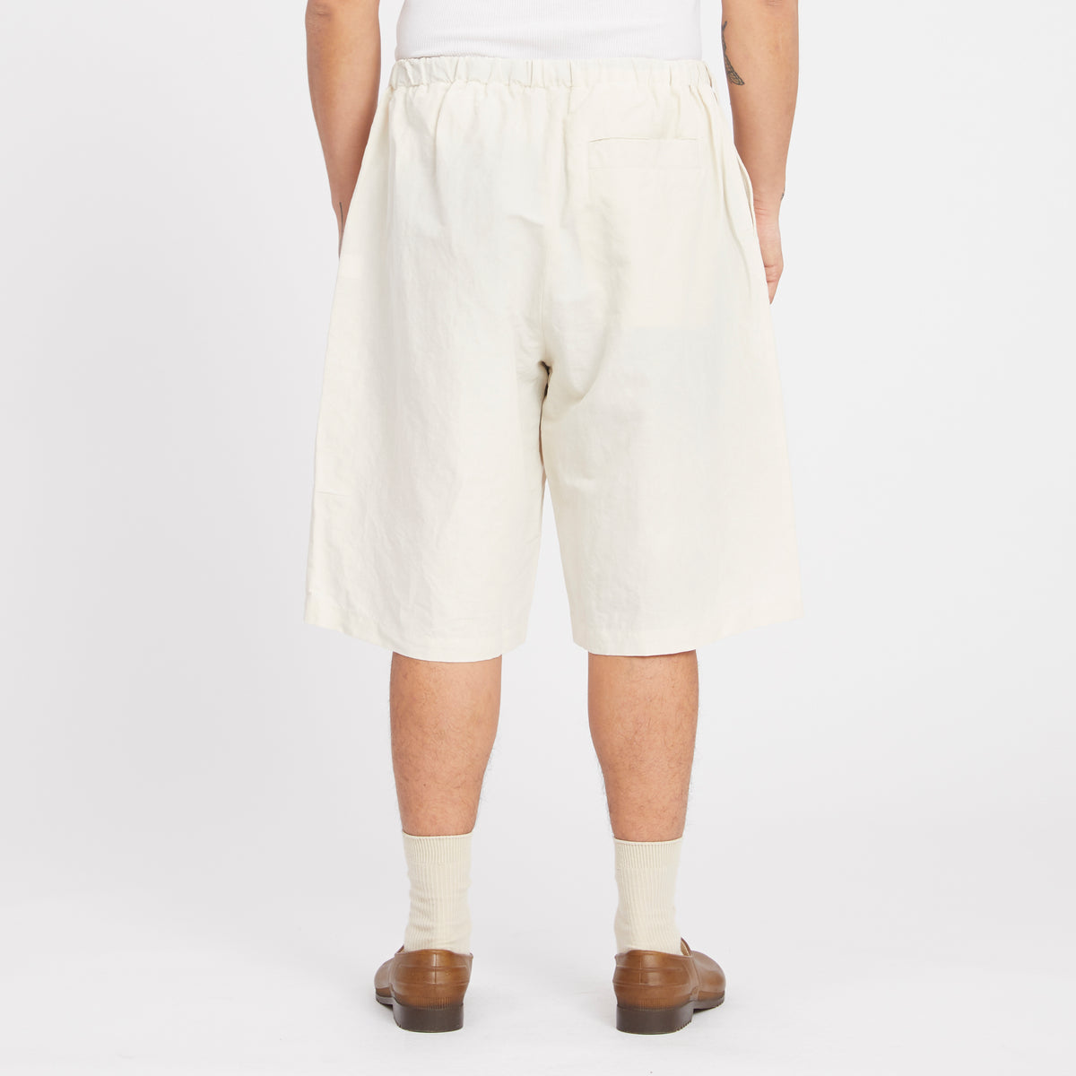 Palego Short - Bone Linen/Cotton