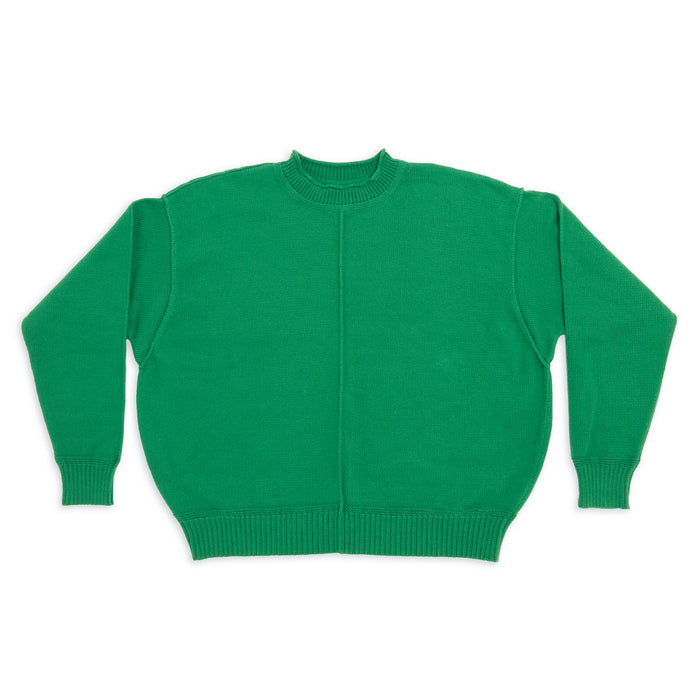 Wharf Sweater - Kelly Green Cotton