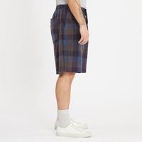 Lounge Short - Blue & Purple Plaid