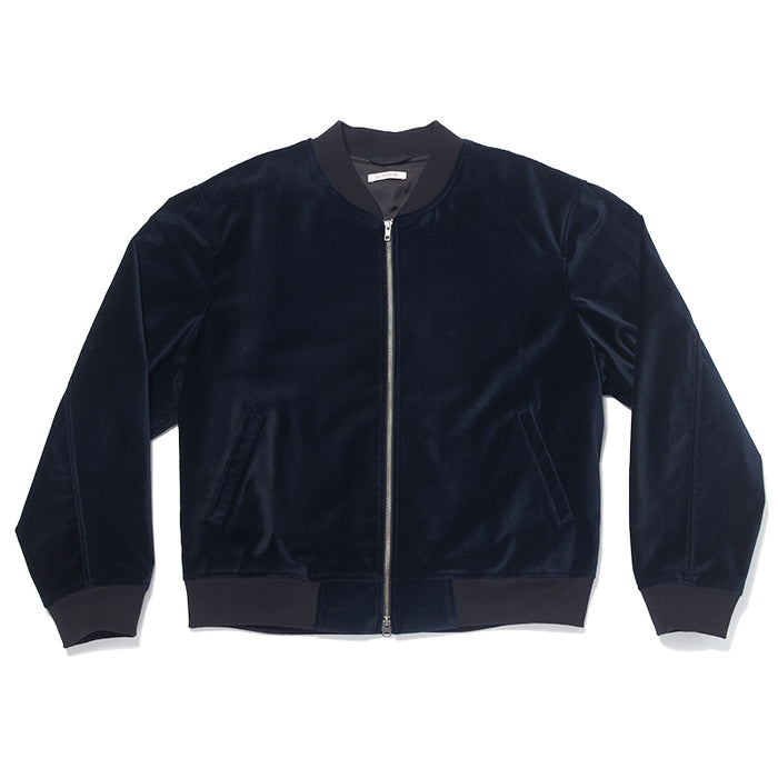 Bomber Jacket - Navy Velvet