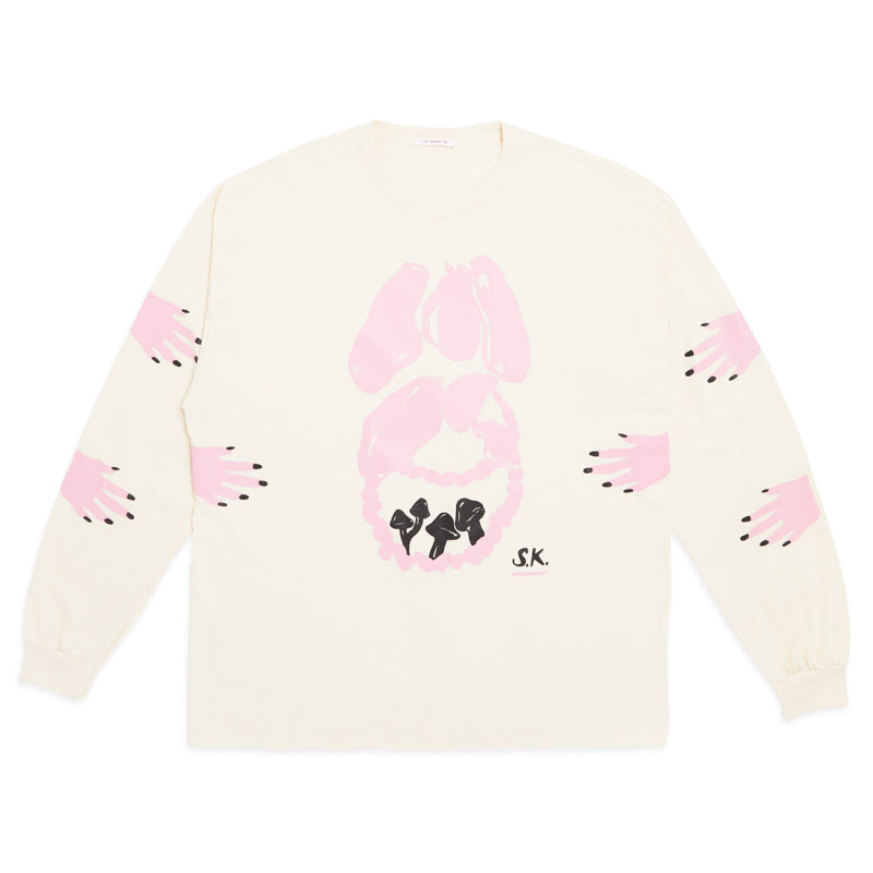 'Food of the Gods' LS T-Shirt - Natural Cotton