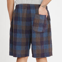Lounge Short - Blue & Purple Plaid
