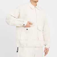 Skiff Pullover Jacket - Bone Linen/Cotton