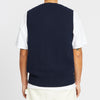 Sweater Vest - Navy Cotton