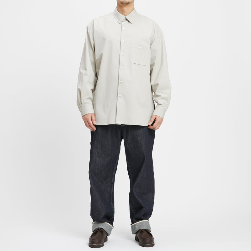 Smoke Shirt - Light Grey Organic Cotton/Silk