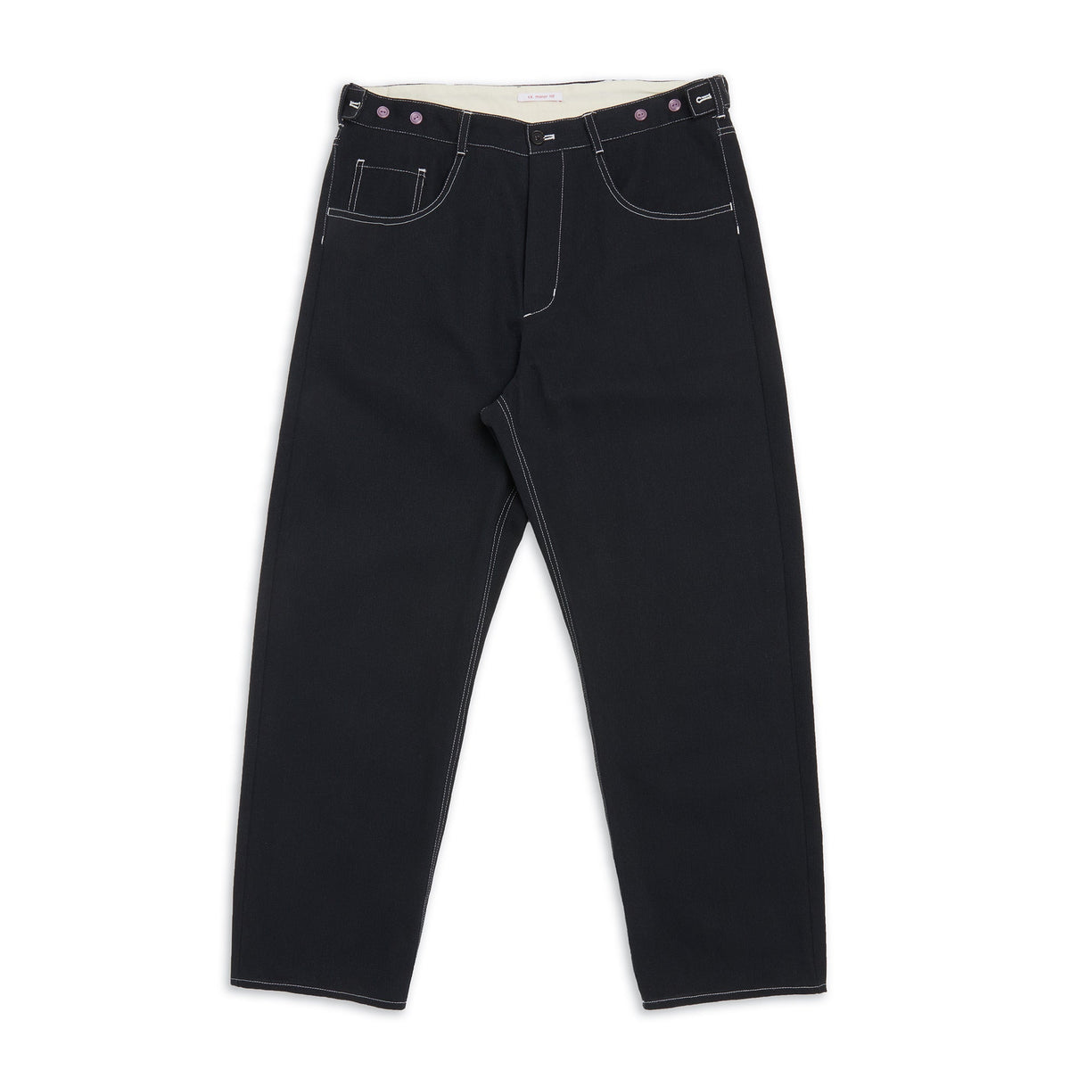 Ranch Pant - Black Brushed Cotton Twill
