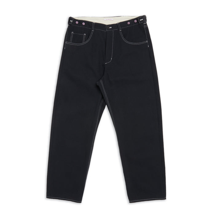 Ranch Pant - Black Brushed Cotton Twill