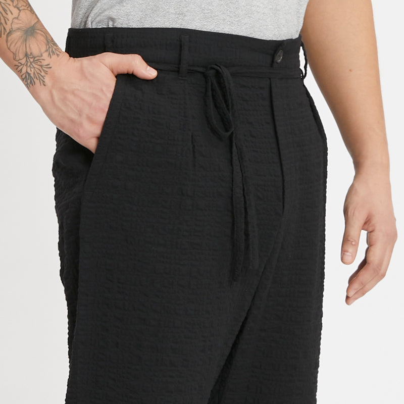 Lansky Pant - Black Puckered