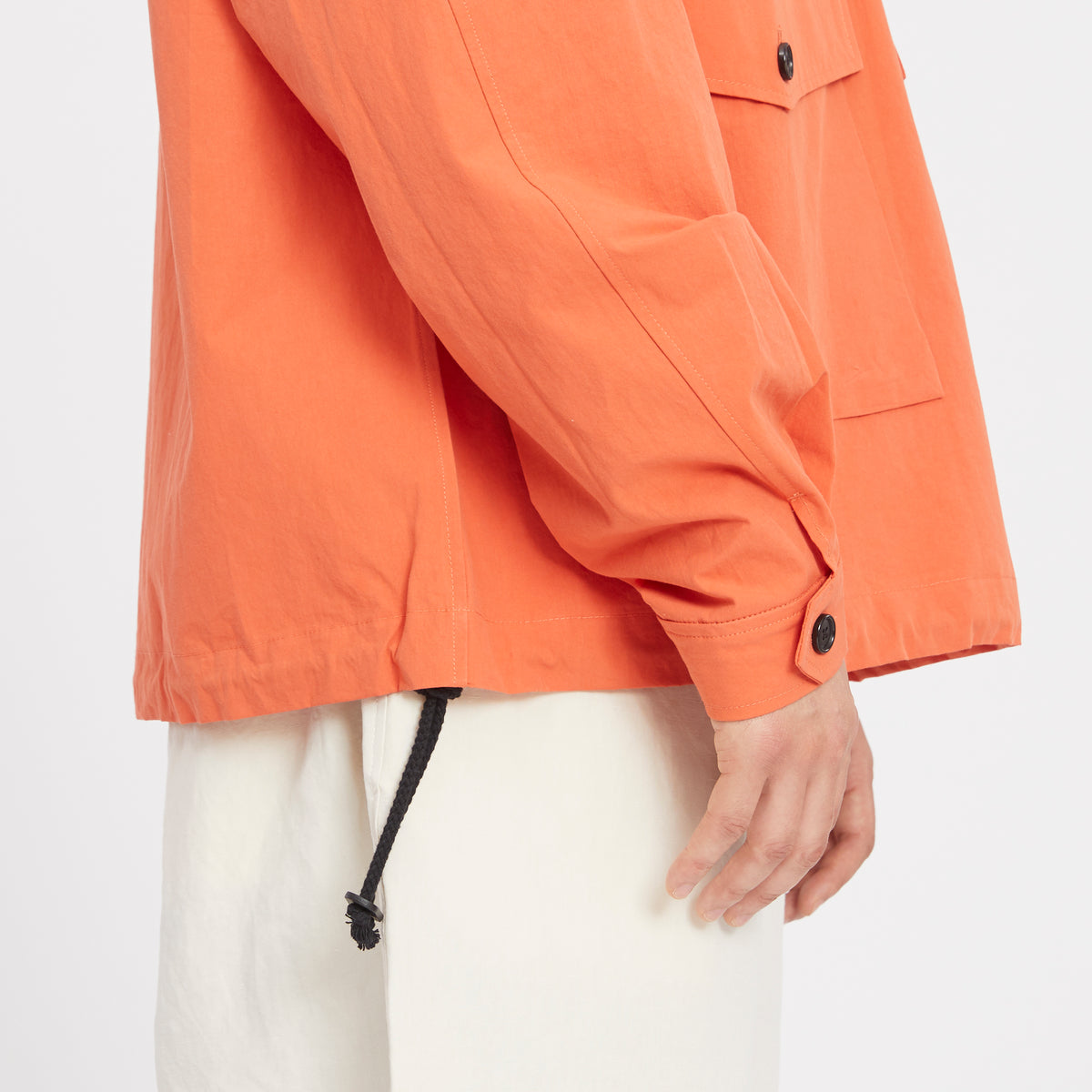 Skiff Pullover Jacket - Orange Cotton