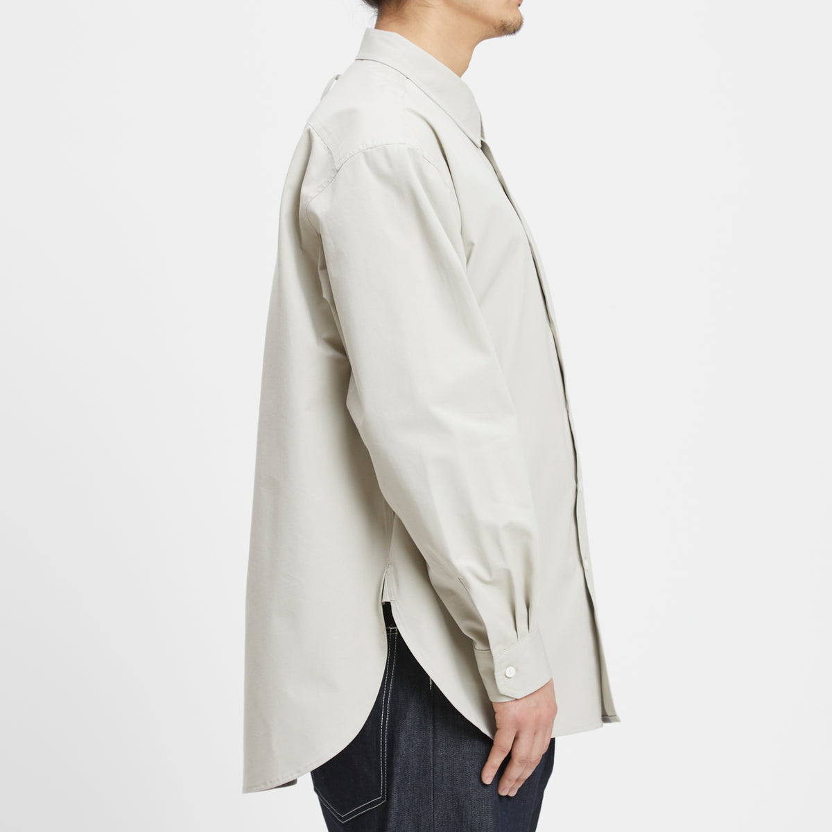 Smoke Shirt - Light Grey Organic Cotton/Silk