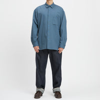 Smoke Shirt - Military Blue Cotton HBT
