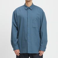 Smoke Shirt - Military Blue Cotton HBT