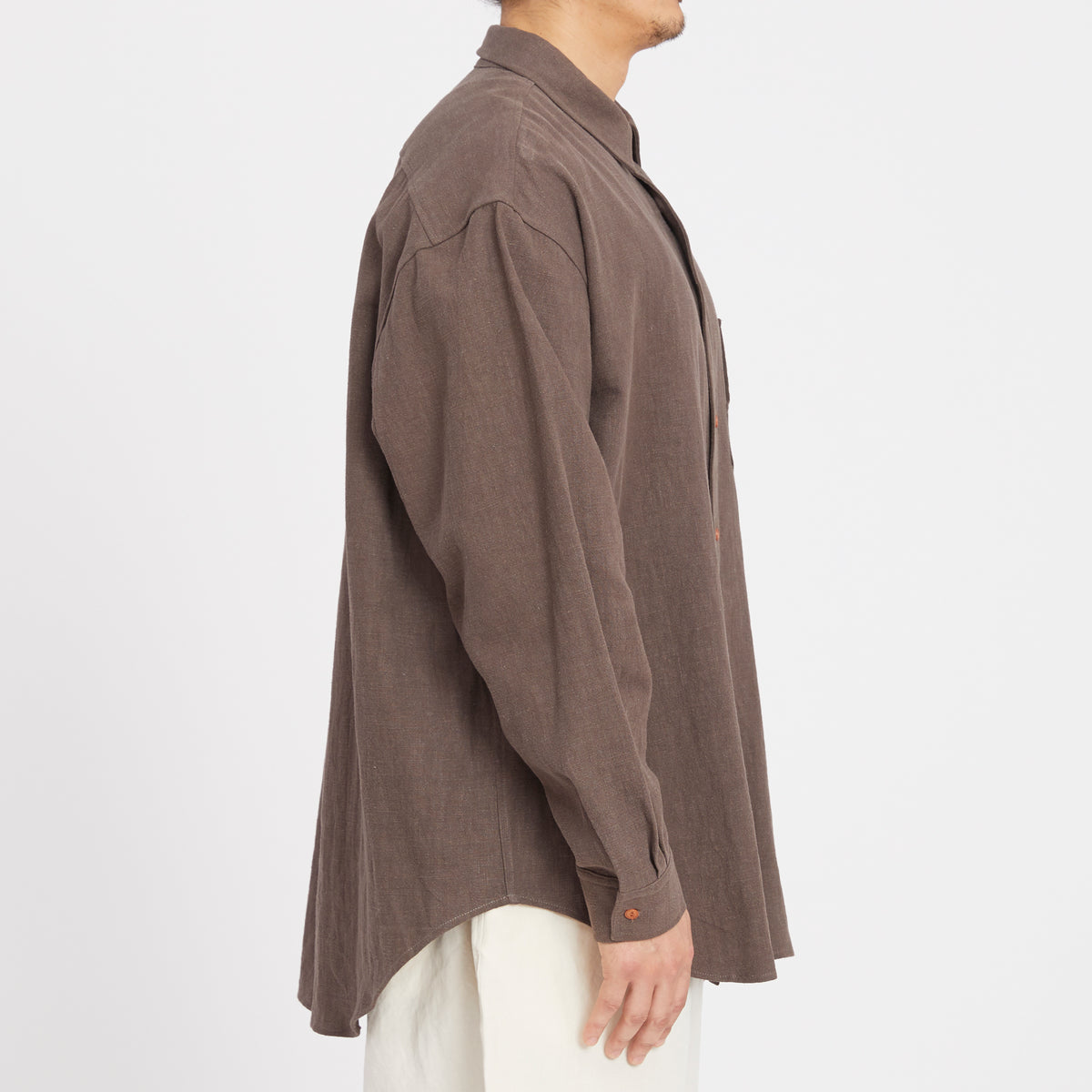 Savant Shirt - Brown Ramie