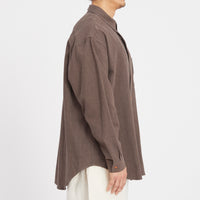 Savant Shirt - Brown Ramie