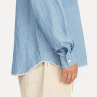 Moil Shirt - Indigo Cotton/Linen