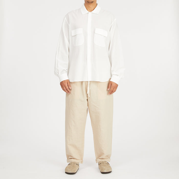 Moil Shirt - White Cotton
