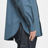 Smoke Shirt - Military Blue Cotton HBT
