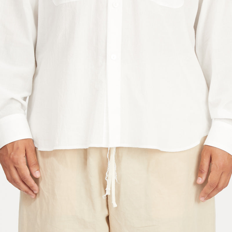 Moil Shirt - White Cotton