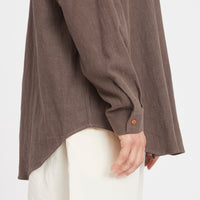 Savant Shirt - Brown Ramie