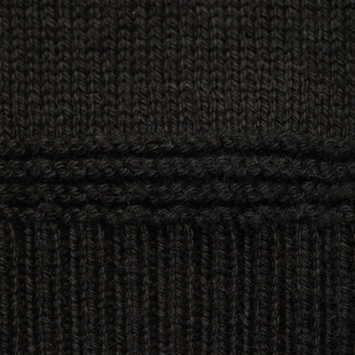 Black Knitted Cotton Sweater Vest