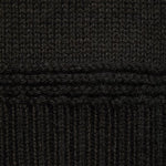 Sweater Vest - Black Cotton