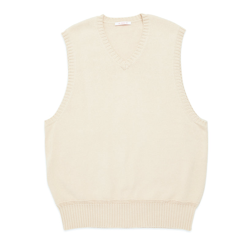 Sweater Vest - Cream Cotton