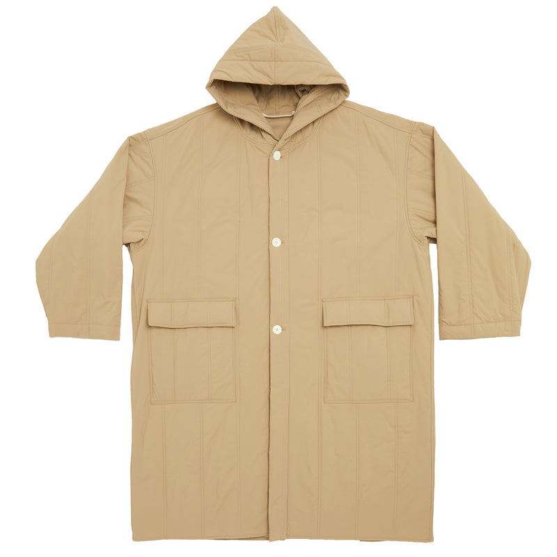 Canopy Coat - Tan Quilted Recycled Nylon