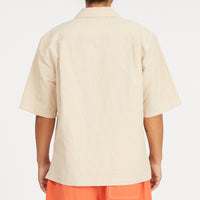Aloha Shirt - Beige Linen/Cotton