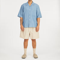 Aloha Shirt - Indigo Cotton/Linen